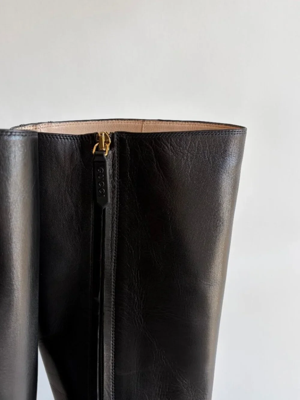 GUCCI ANGEL PLATFORM LEATHER KNEE HIGH BOOTS NEW - Picture 4 of 13